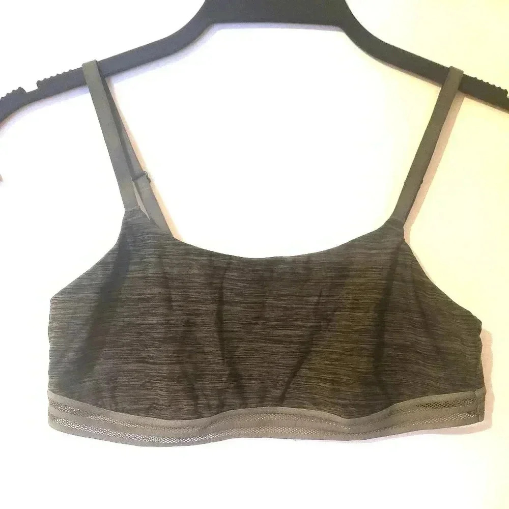 Victorias Secret Olive‎ Green Space Dye Mesh Trim Bralette Size M